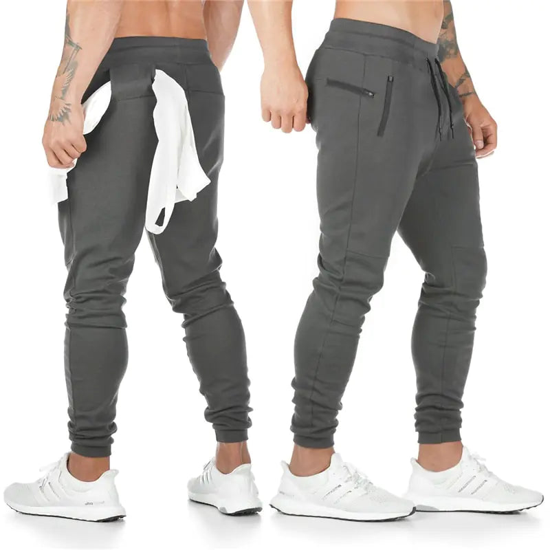 2024 New Men's Fashion Track Pants: Long Trousers for Fitness Workout