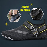 Breathable Double Buckle Unisex Water Shoes - Aqua Shoes Slip-On