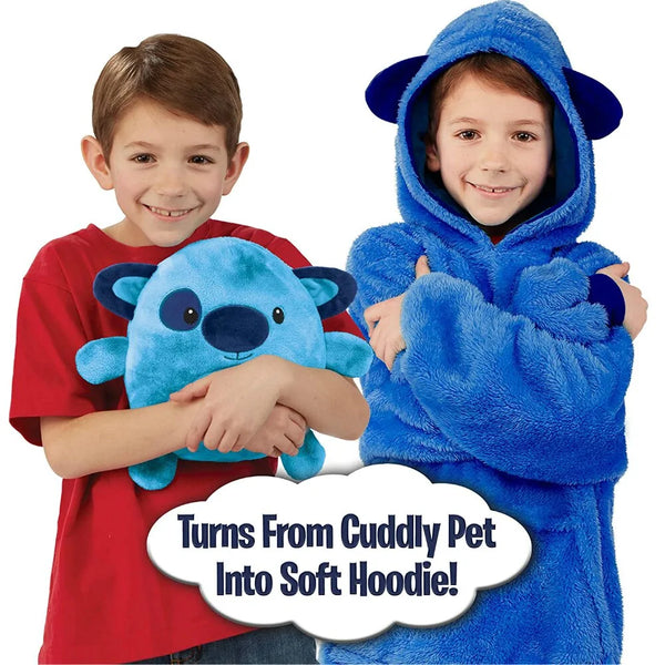 Children's Wearable Blanket Hoodie